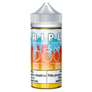 Ripe Collection on Ice by Vape 100 eJuice - Peachy Mango Pineapple On Ice