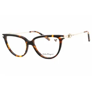 Salvatore Ferragamo Women's Eyeglasses - Dark Tortoise Full Rim Cat Eye | SF2946 219
