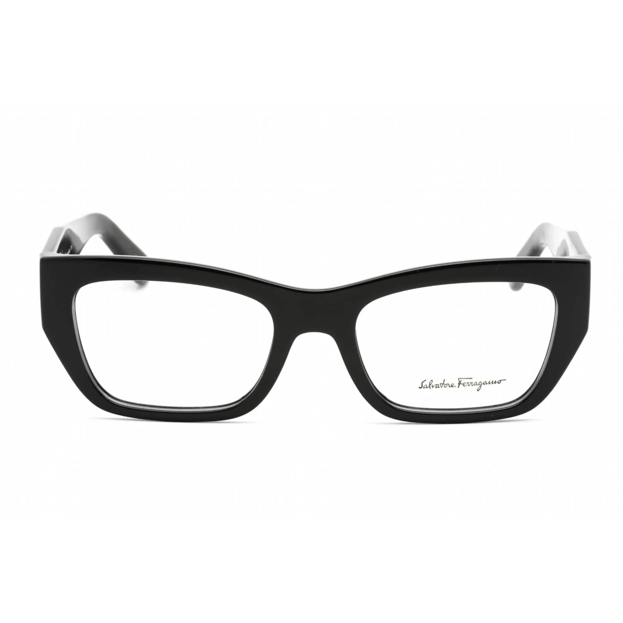 Salvatore Ferragamo Women's Eyeglasses - Rectangular Black Plastic Frame | SF2922 001