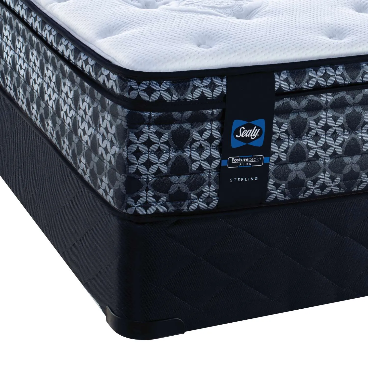 Sealy Posturepedic® Plus Sterling Series - Hugo Medium Eurotop Queen Mattress and Boxspring Set