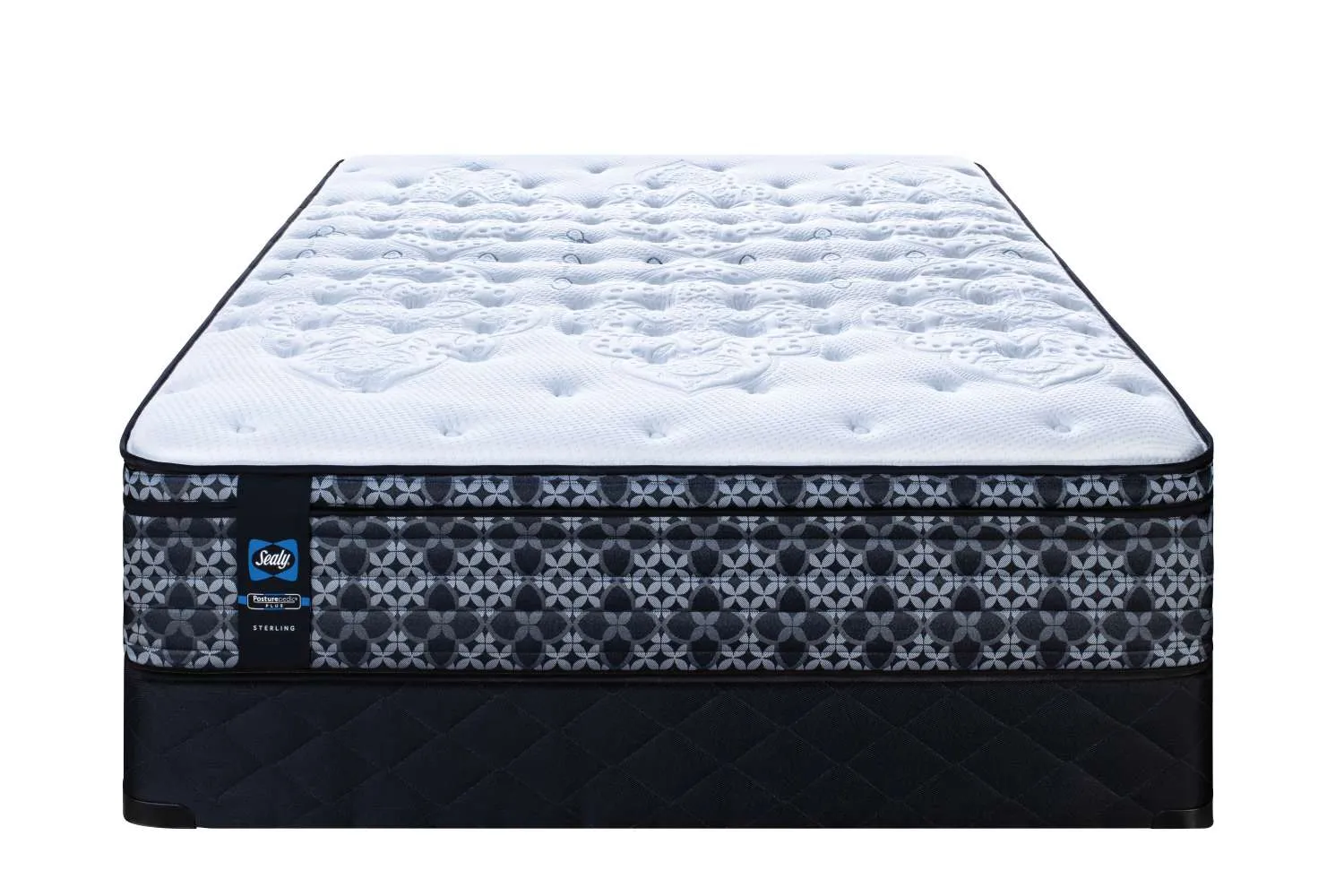 Sealy Posturepedic® Plus Sterling Series - Hugo Medium Eurotop Queen Mattress and Boxspring Set