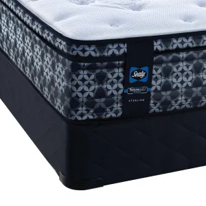 Sealy Posturepedic® Plus Sterling Series - Hugo Medium Eurotop Queen Mattress and Boxspring Set