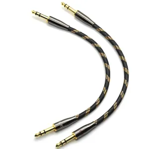 SKW BG08 6.35mm TRS to 6.35mm TRS Balanced Copper Cable (1 Pair)