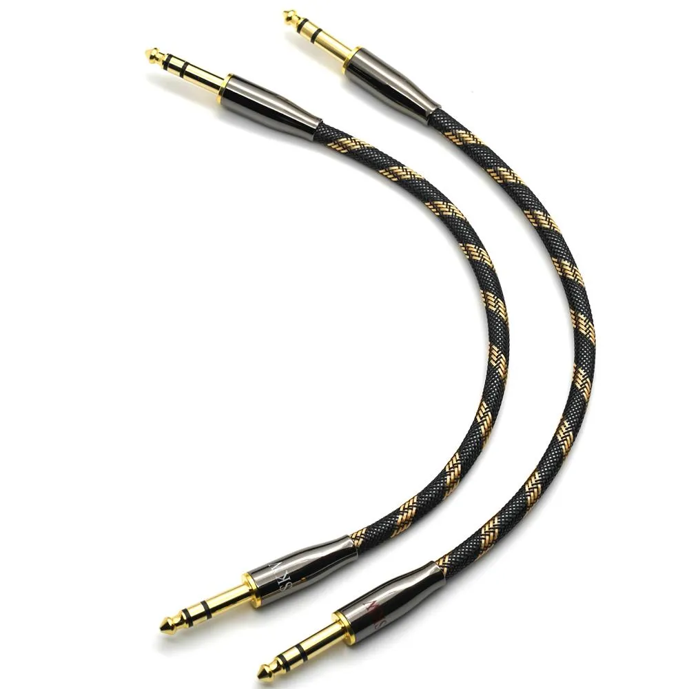 SKW BG08 6.35mm TRS to 6.35mm TRS Balanced Copper Cable (1 Pair)