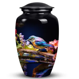 Sparrow Urn: Solemn Cremation Vessel for Storing Human Remains