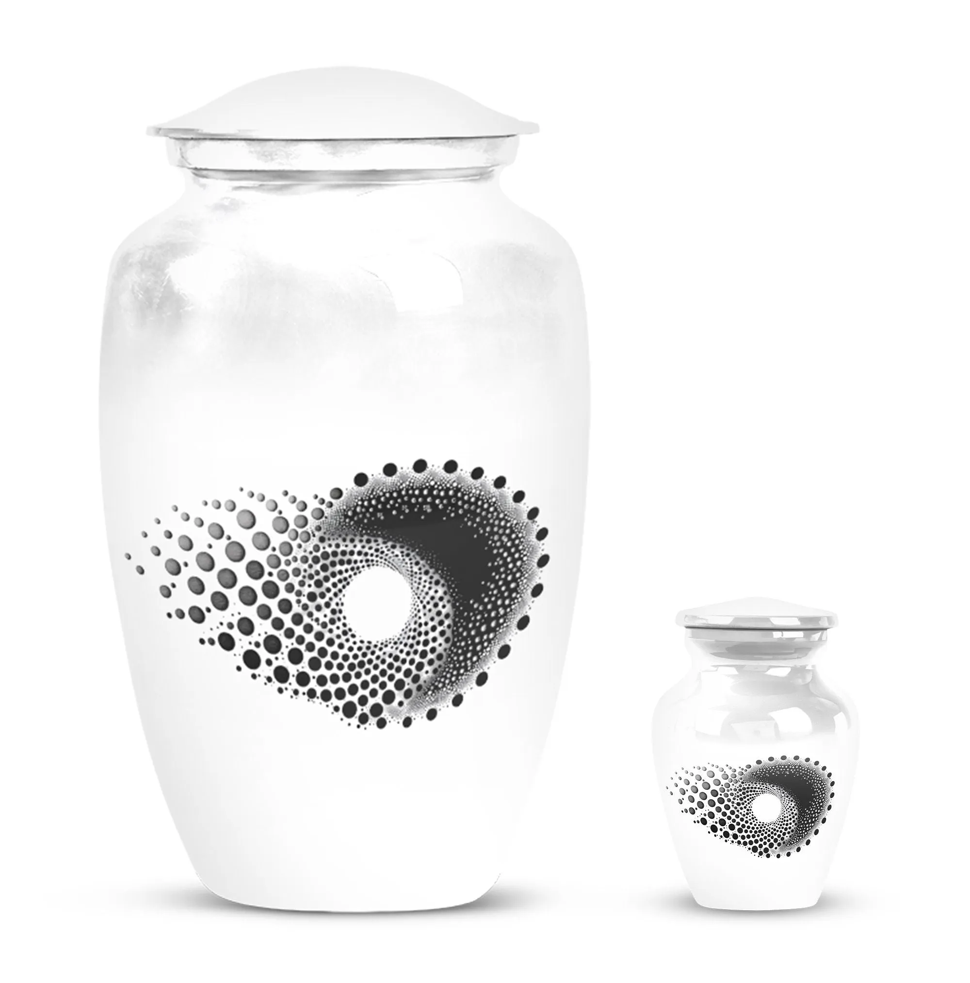 Spiral Odyssey - Memorial Large Urn for Transformative Journey