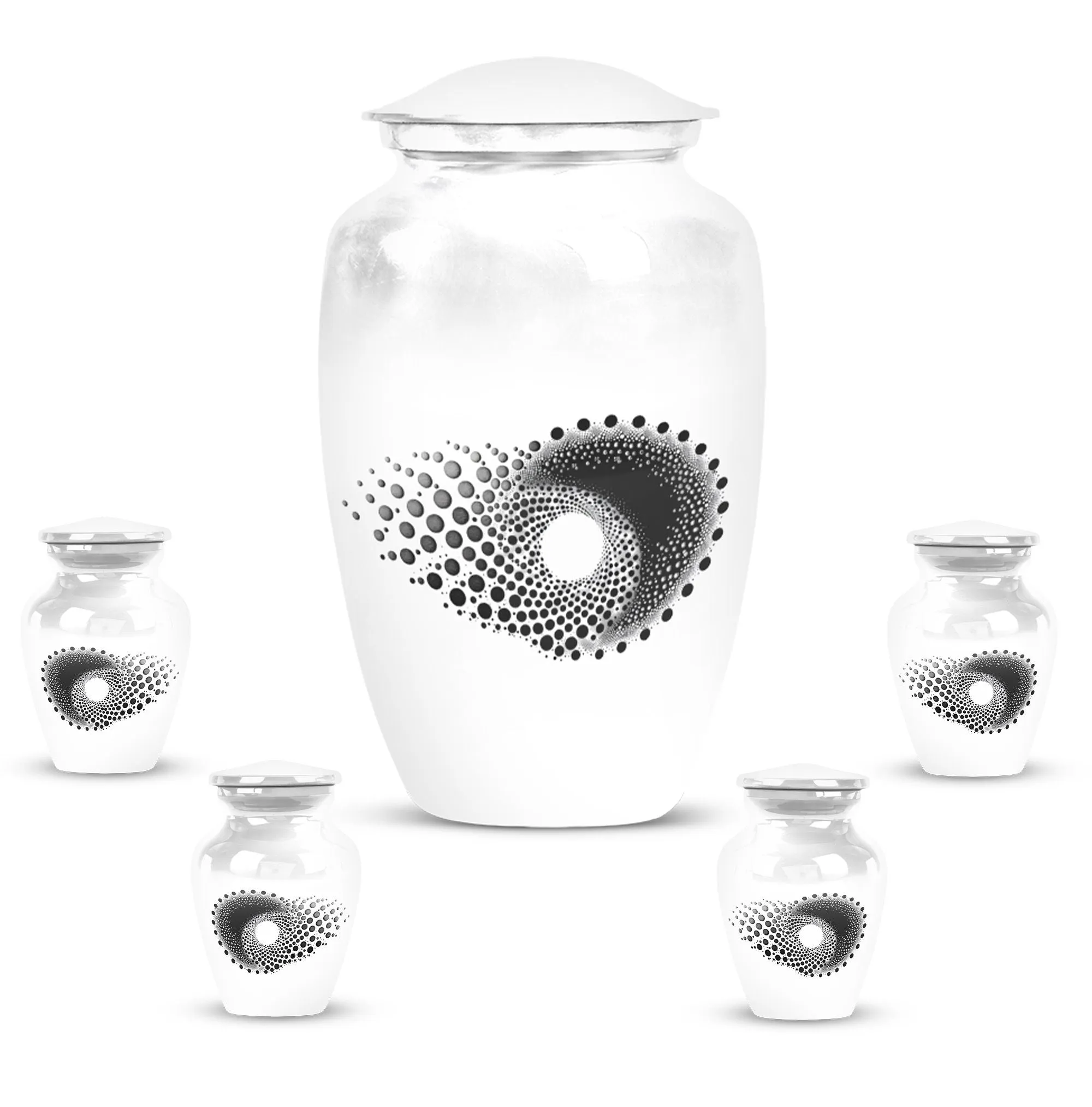 Spiral Odyssey - Memorial Large Urn for Transformative Journey