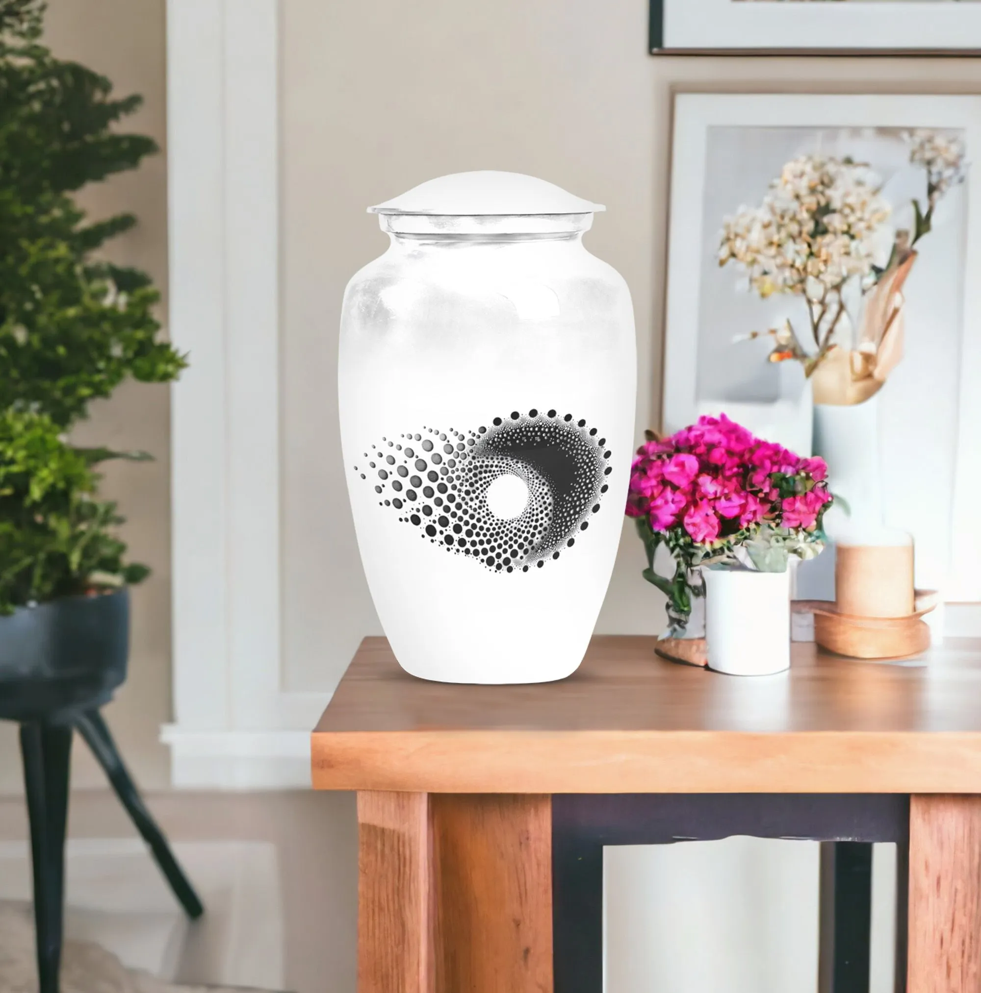 Spiral Odyssey - Memorial Large Urn for Transformative Journey