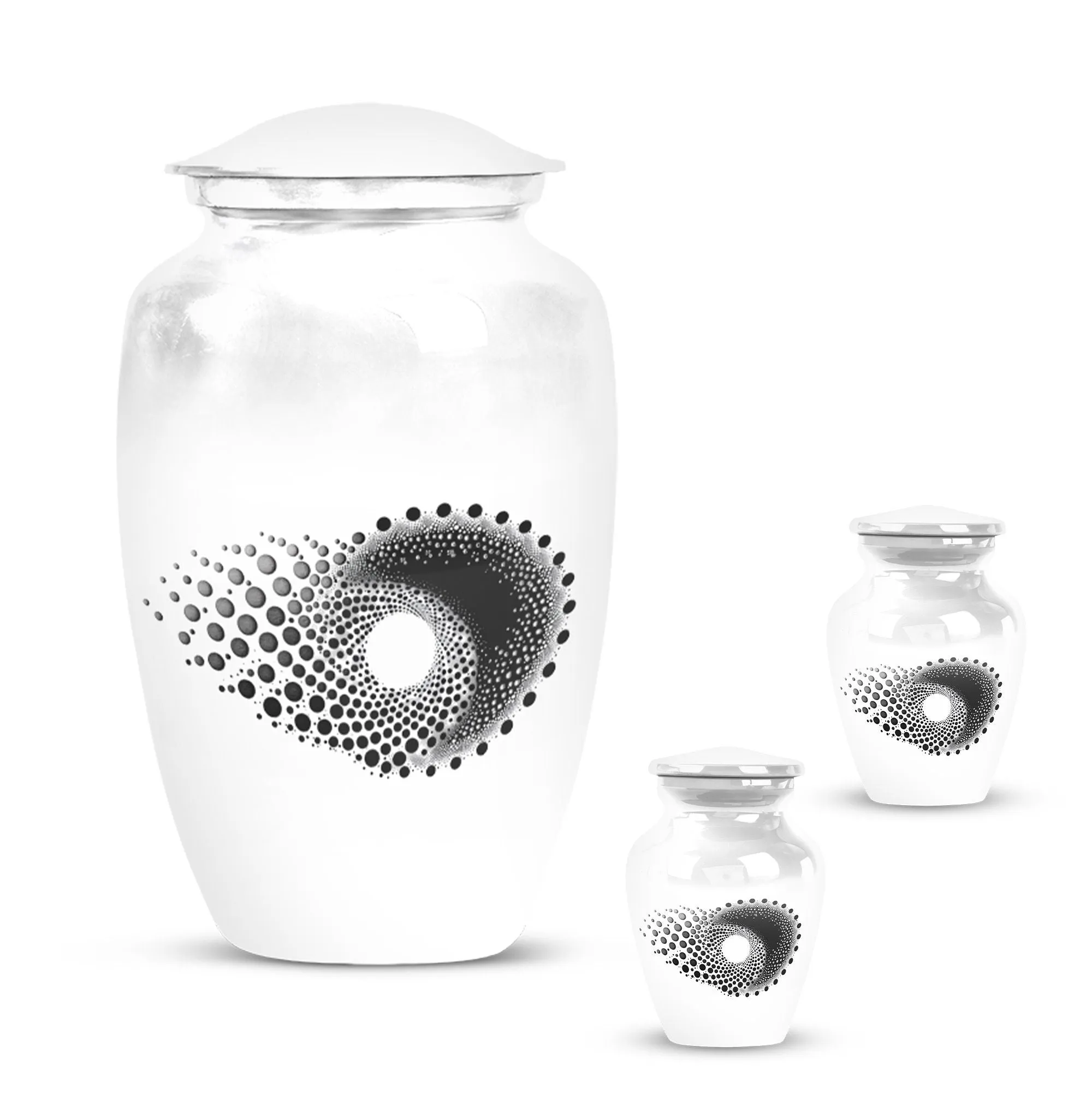 Spiral Odyssey - Memorial Large Urn for Transformative Journey