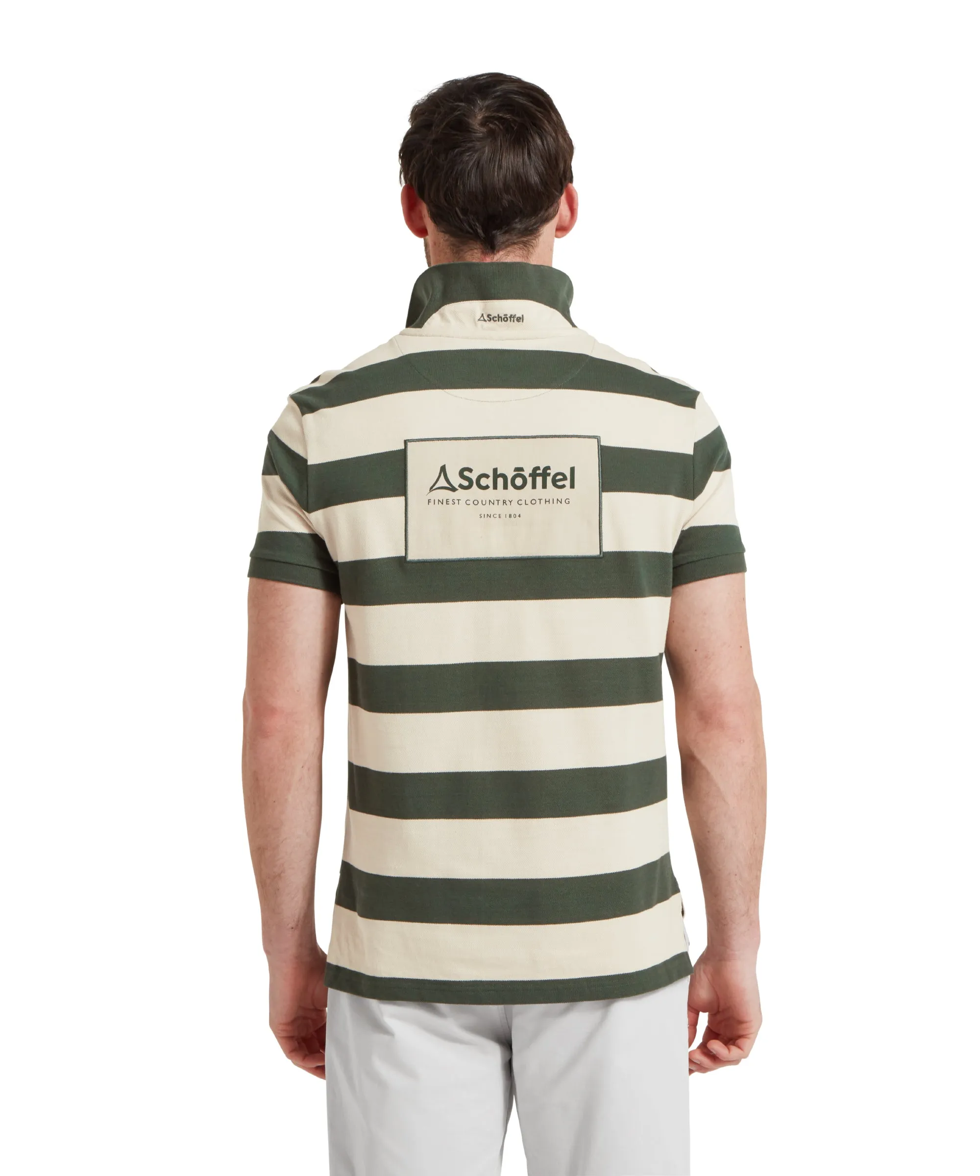 St Ives Heritage Polo Shirt - Green Stripe