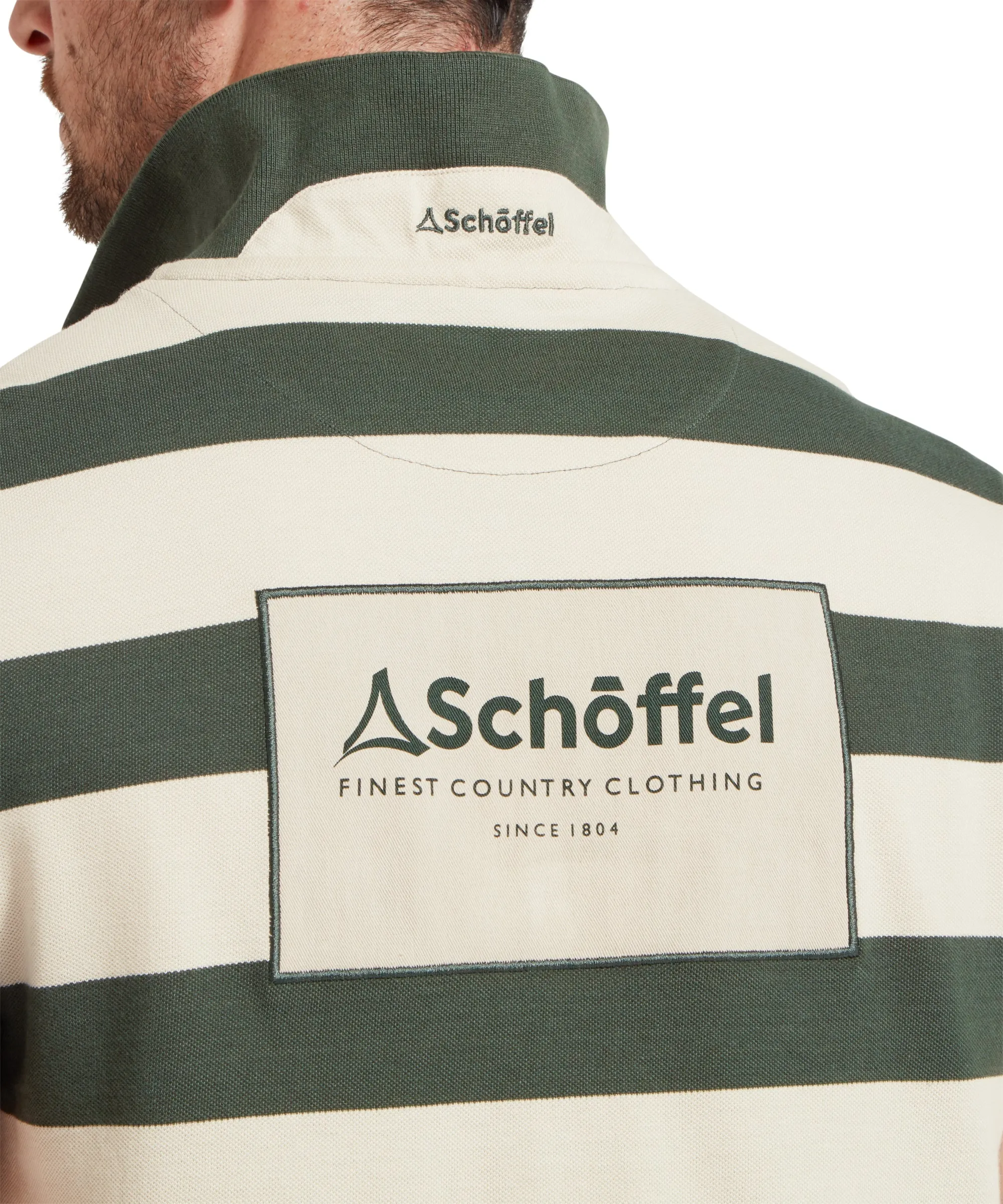 St Ives Heritage Polo Shirt - Green Stripe