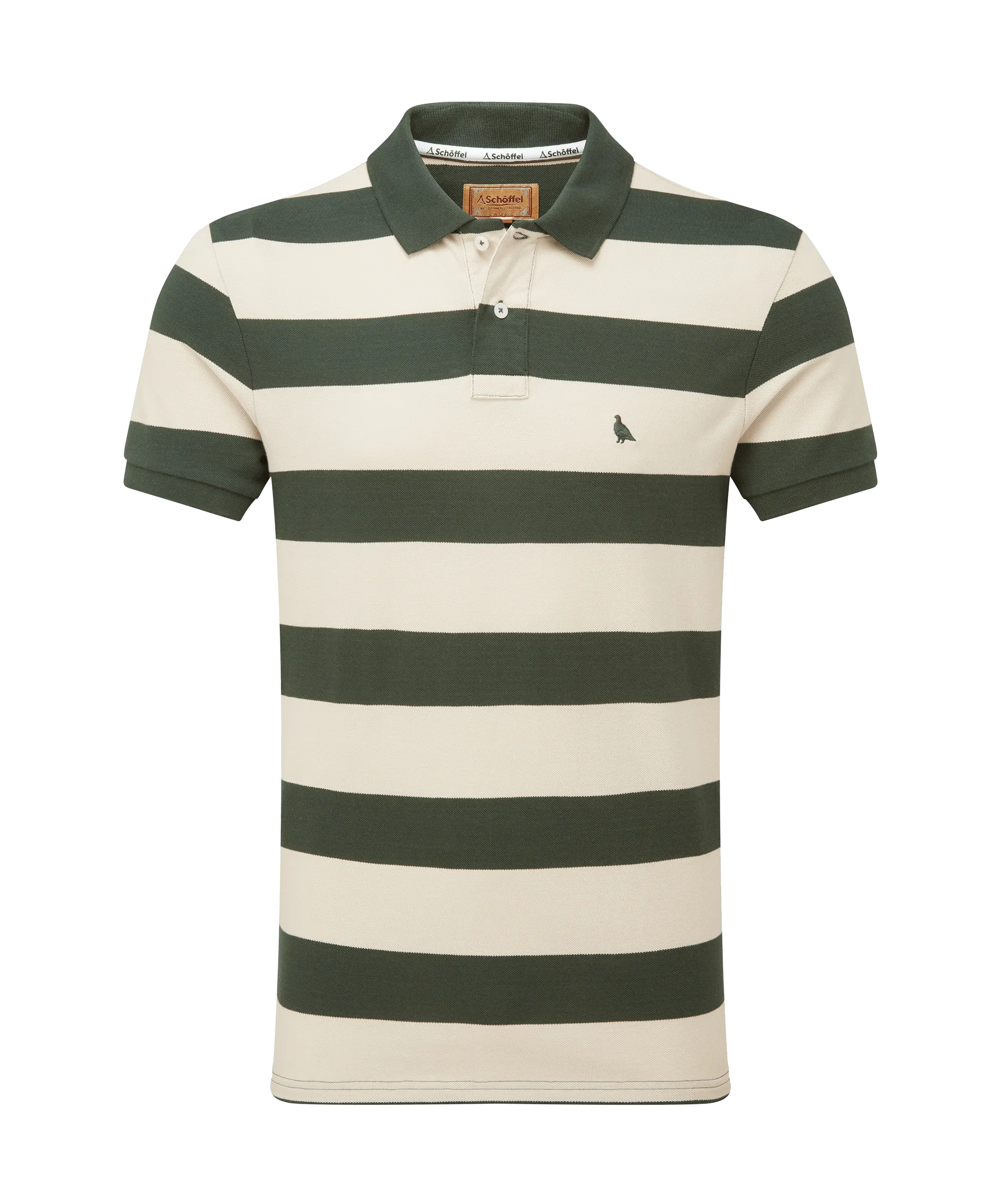St Ives Heritage Polo Shirt - Green Stripe