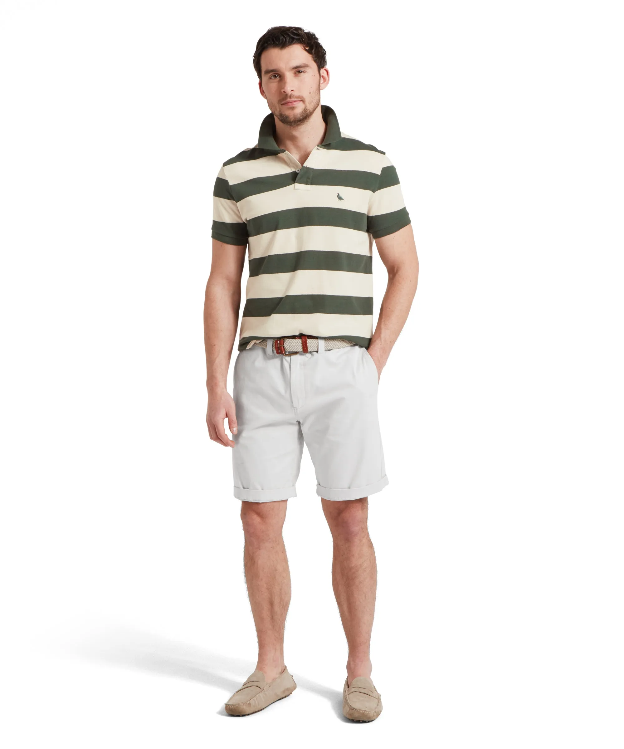 St Ives Heritage Polo Shirt - Green Stripe