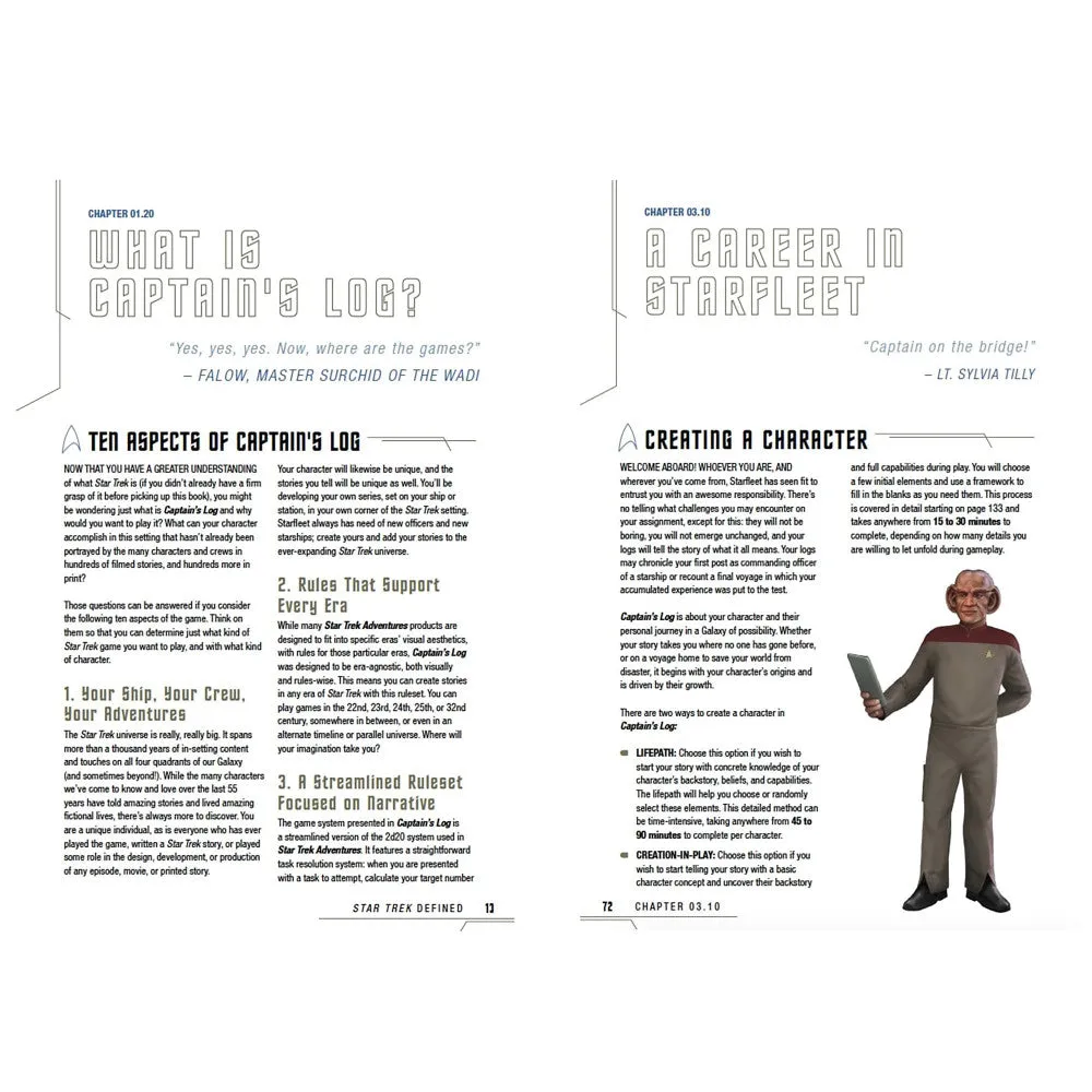 Star Trek Adventures: Captain's Log Solo RPG - TOS Delta Edition Hardcover