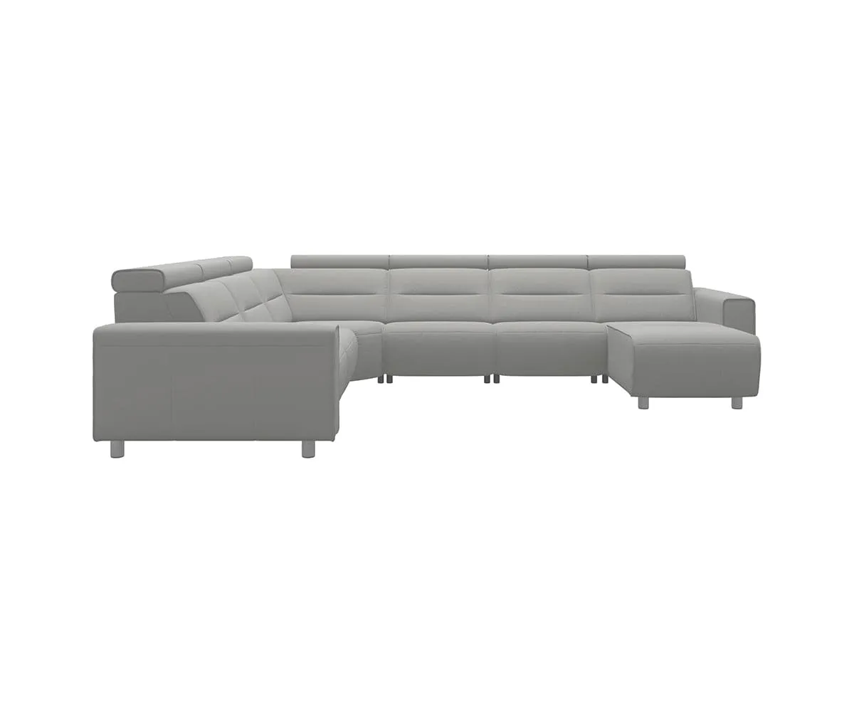 Stressless® Emily Leather Power Reclining Sectional - Large