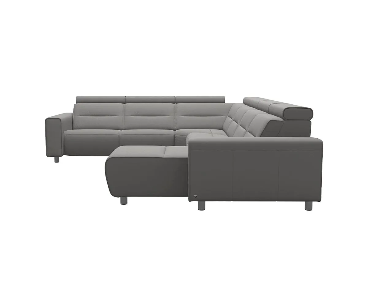 Stressless® Emily Leather Power Reclining Sectional - Large