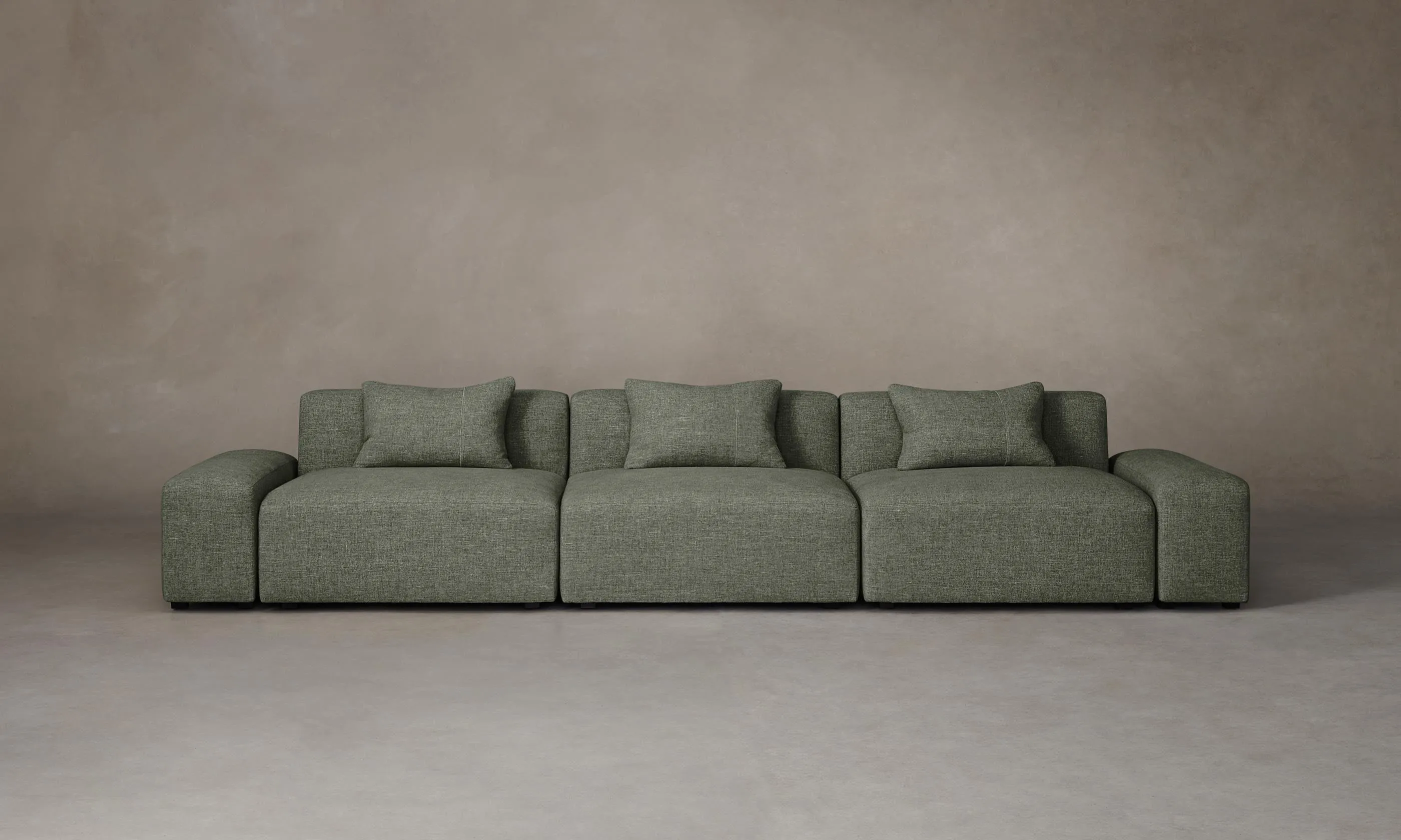 The Breuer Modular Sofa - Heritage Belgian Linen Thyme