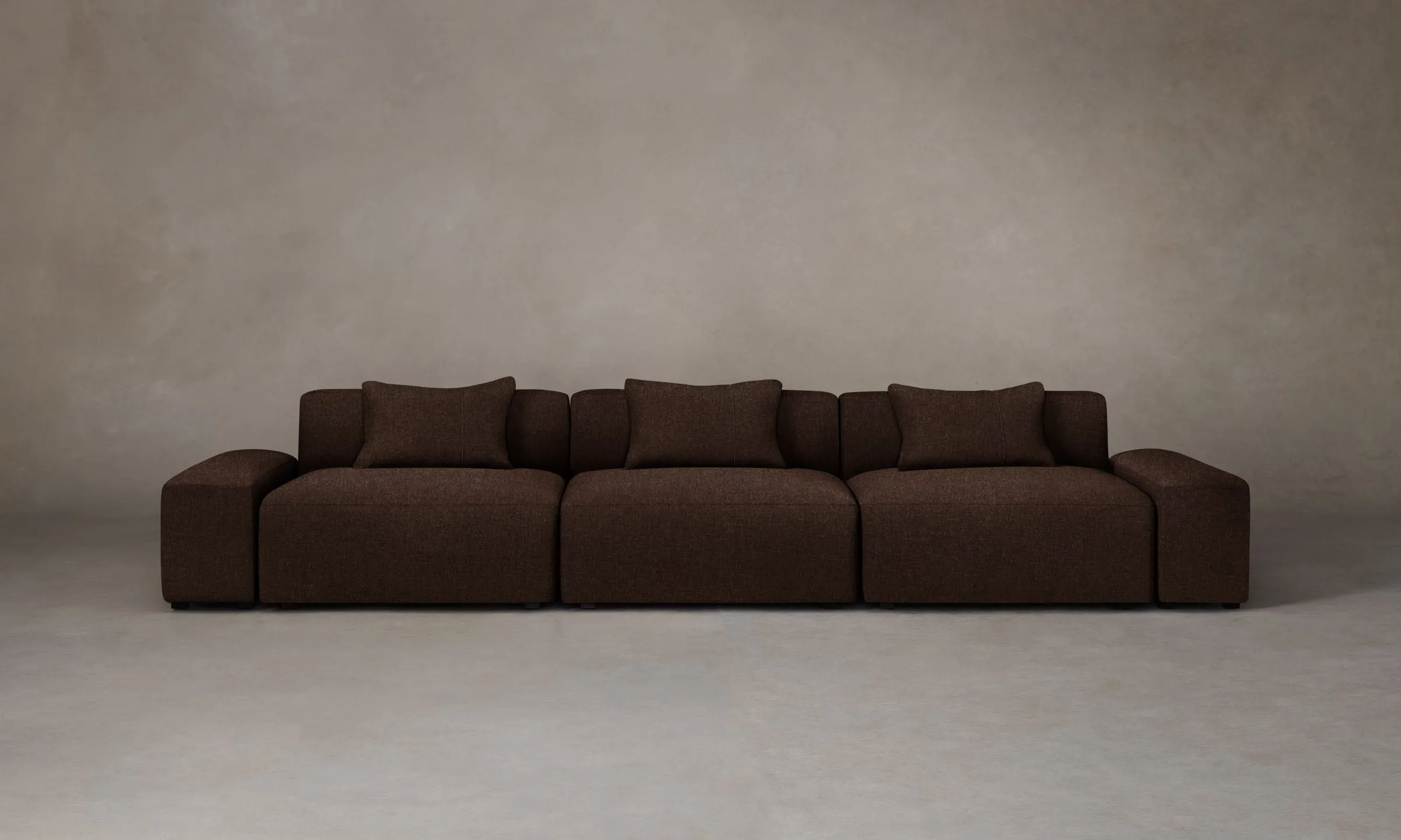 The Breuer Modular Sofa - Italian Brushed Wool Cocoa