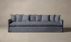 The Dune Sofa - Heritage Belgian Linen Lake