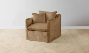 The Dune Swivel Chair - Heritage Belgian Linen Chai