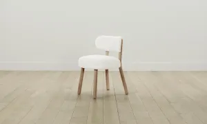 The Jane Dining Chair - Heritage Belgian Linen Egret