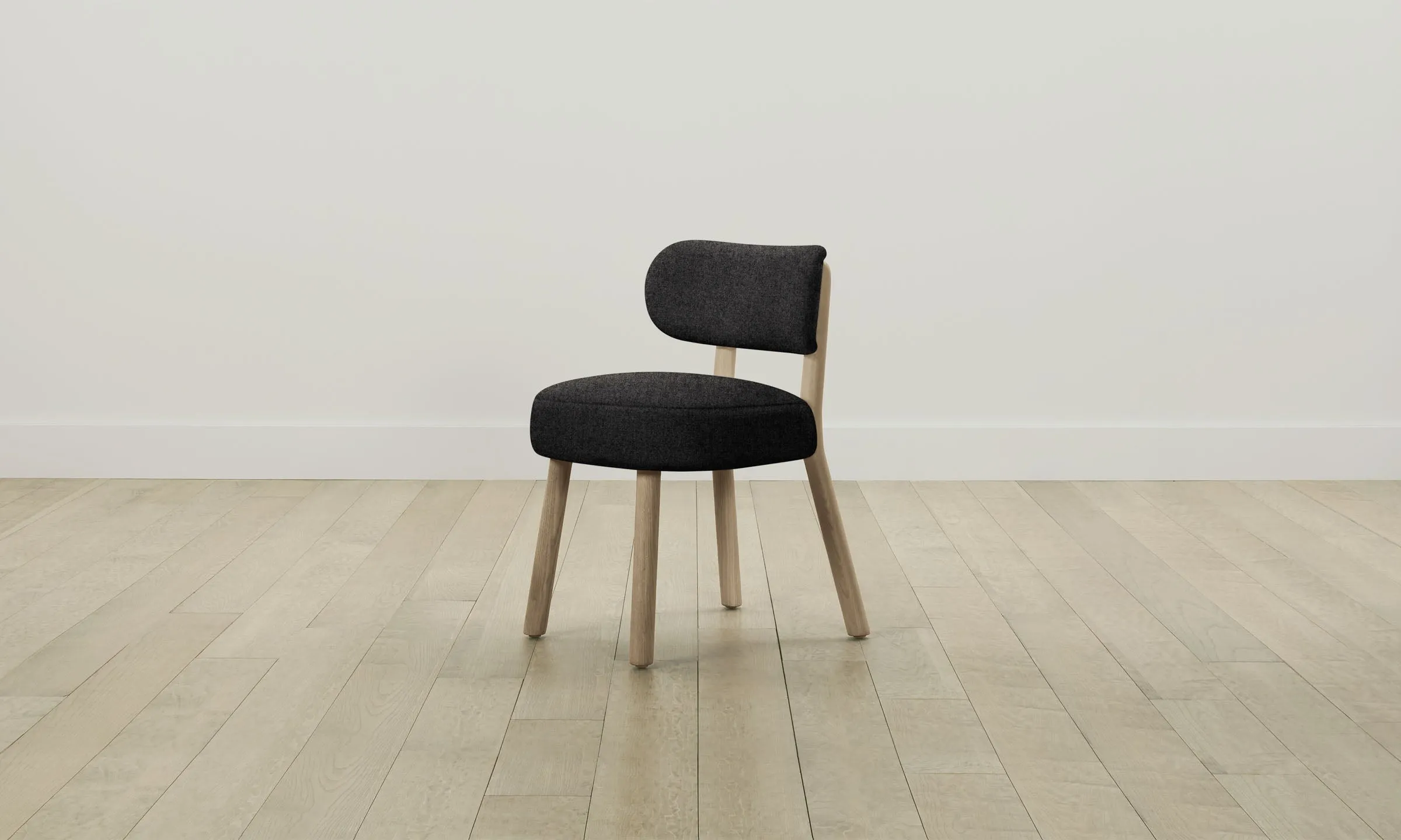 The Jane Dining Chair - Italian Brushed Wool Pepper