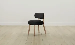 The Jane Dining Chair - Italian Brushed Wool Pepper