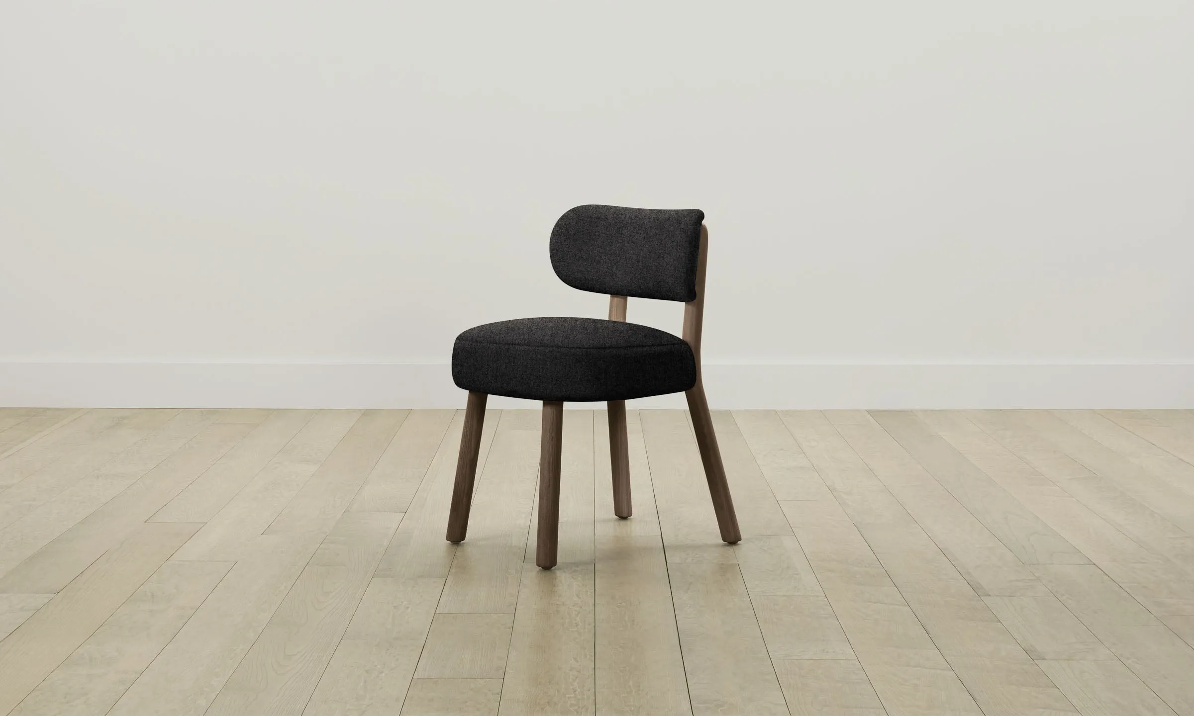 The Jane Dining Chair - Italian Brushed Wool Pepper