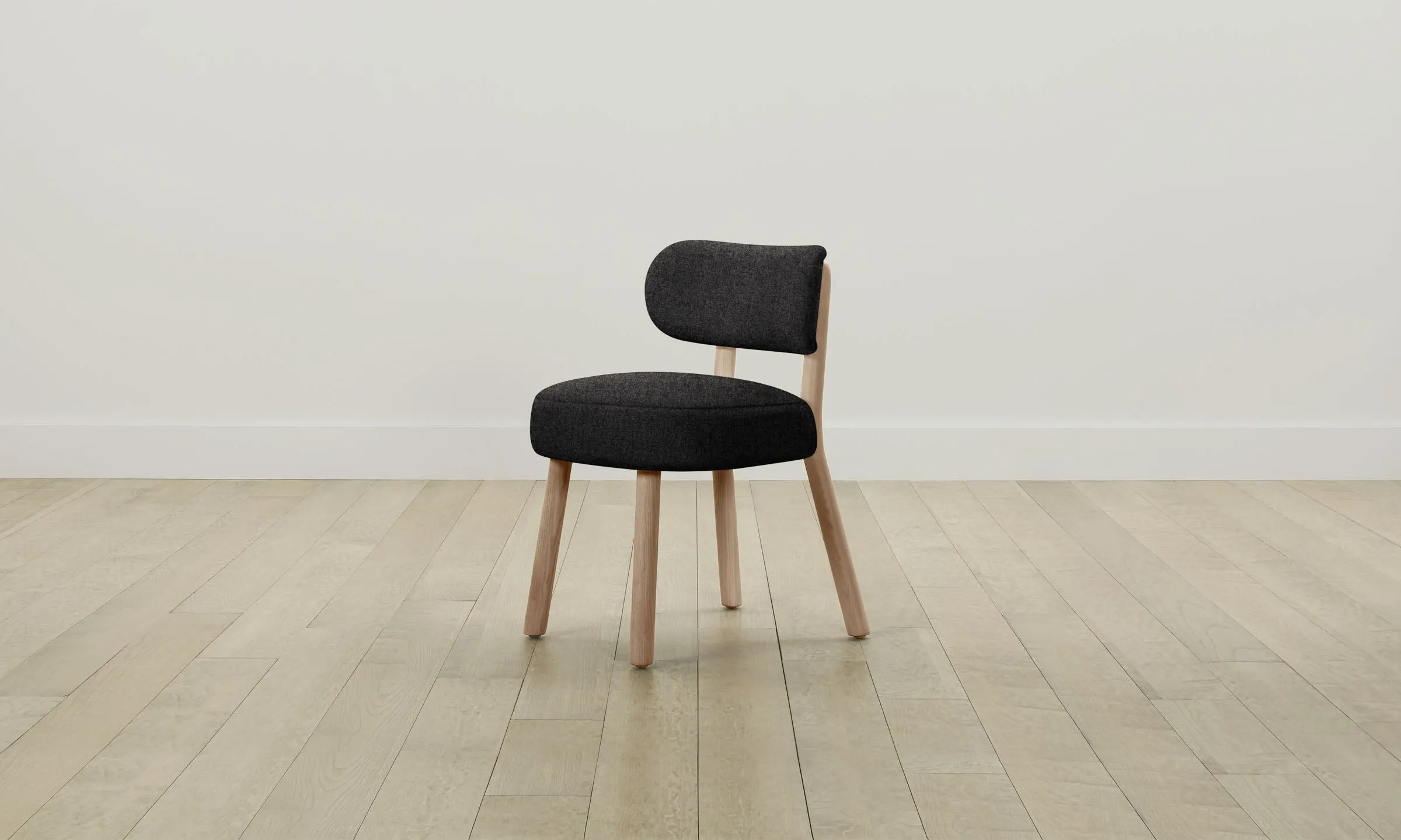 The Jane Dining Chair - Italian Brushed Wool Pepper