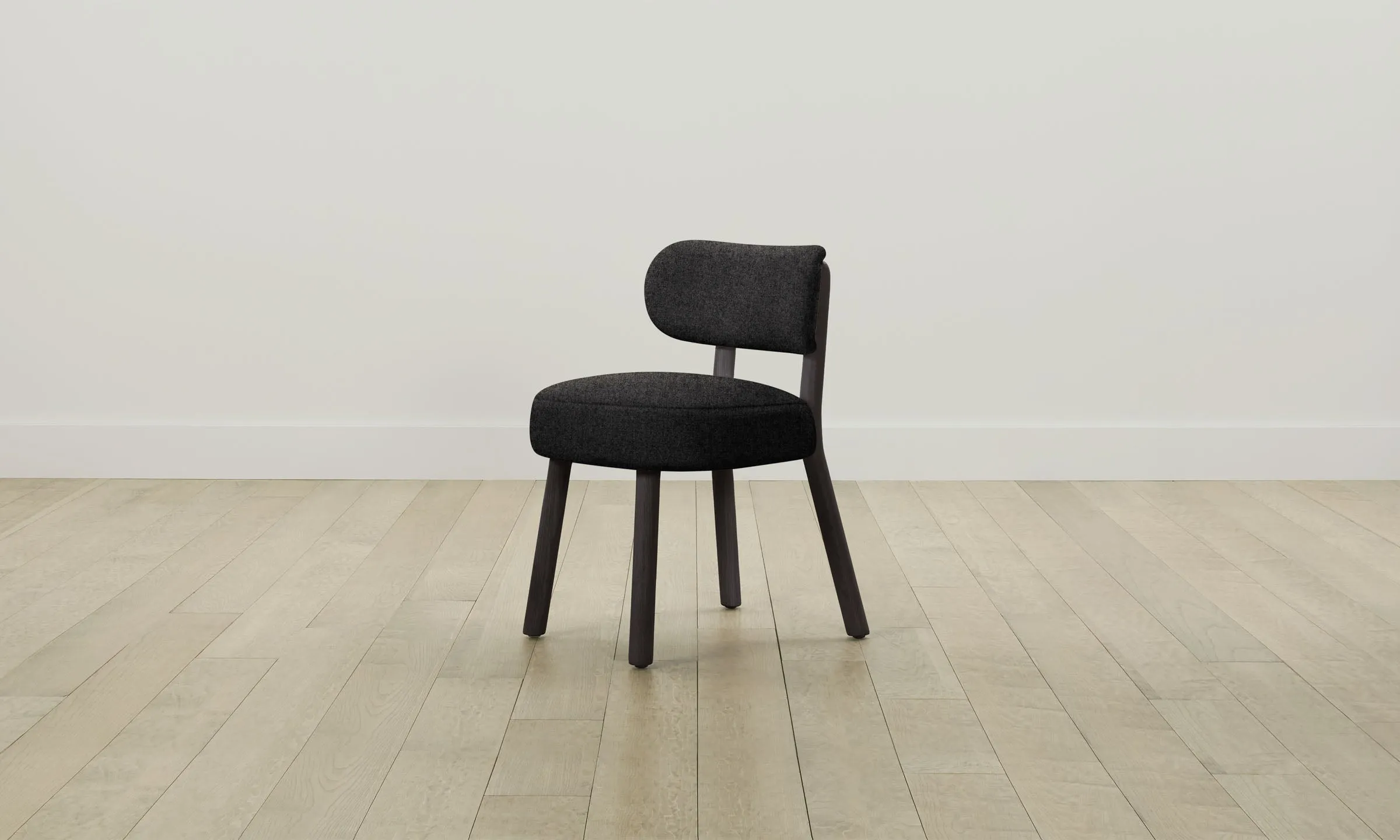 The Jane Dining Chair - Italian Brushed Wool Pepper