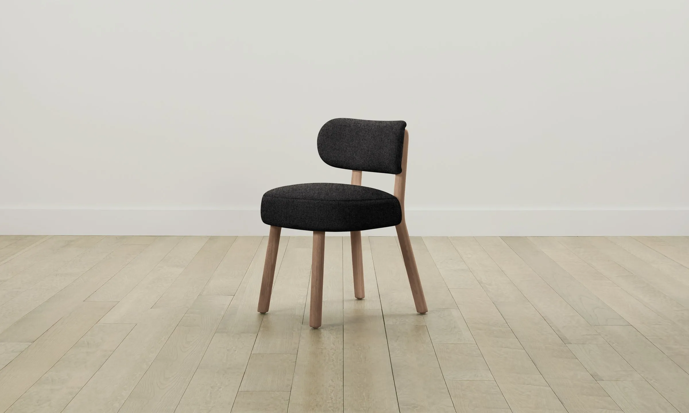 The Jane Dining Chair - Italian Brushed Wool Pepper