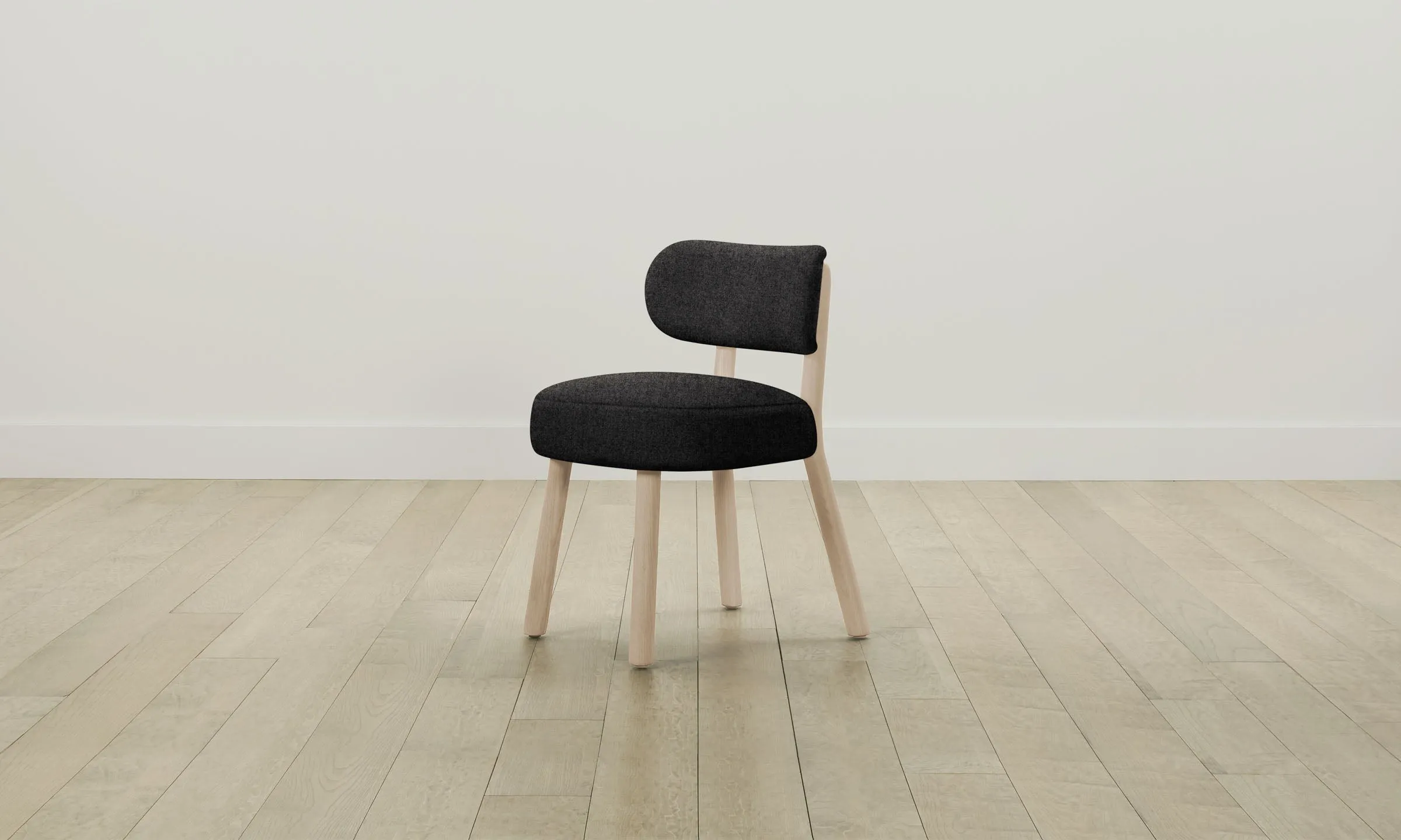 The Jane Dining Chair - Italian Brushed Wool Pepper