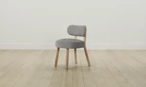 The Jane Dining Chair - Nubuck Leather Asphalt