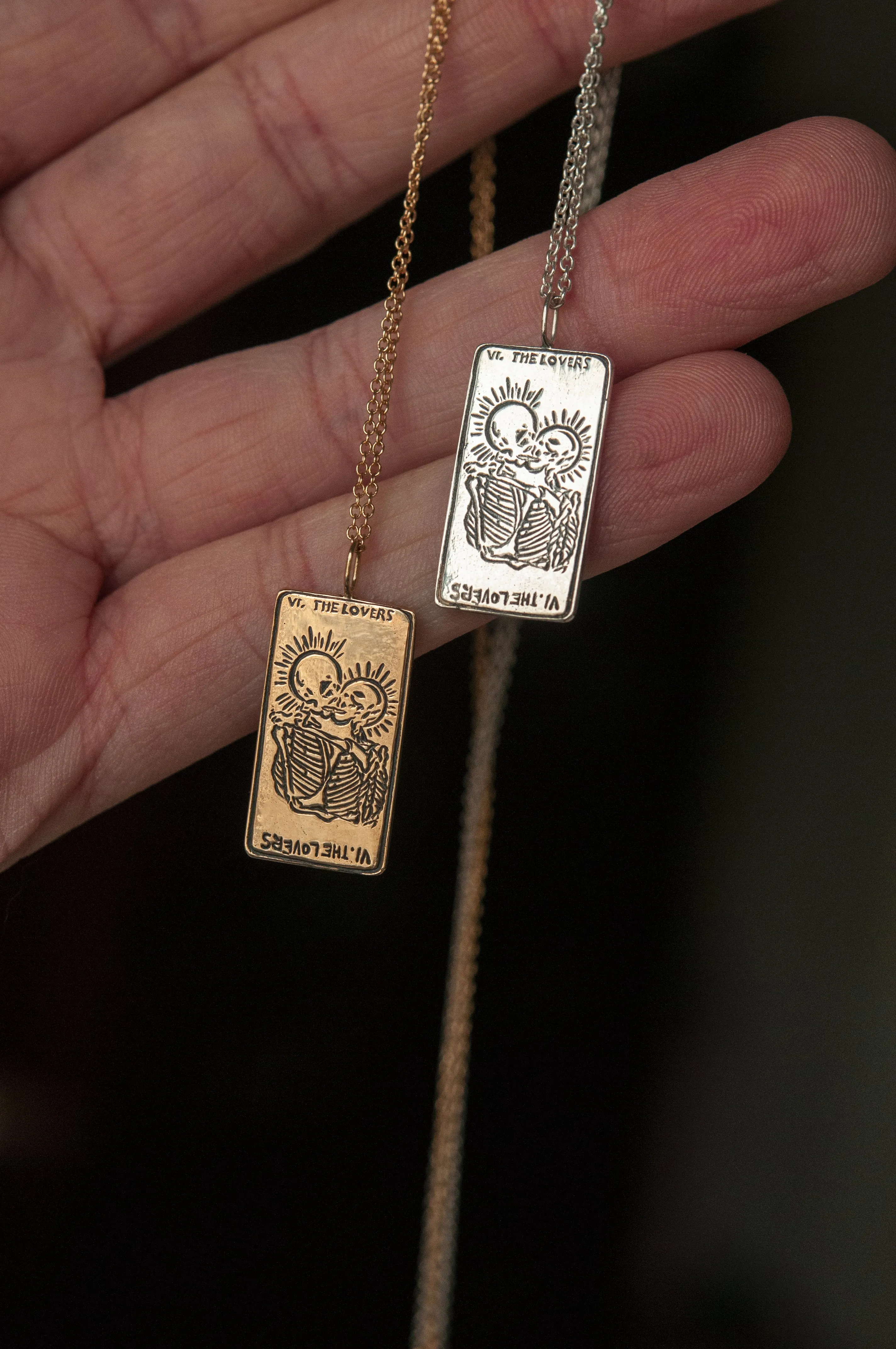 The Lovers Tarot Card II. Necklace