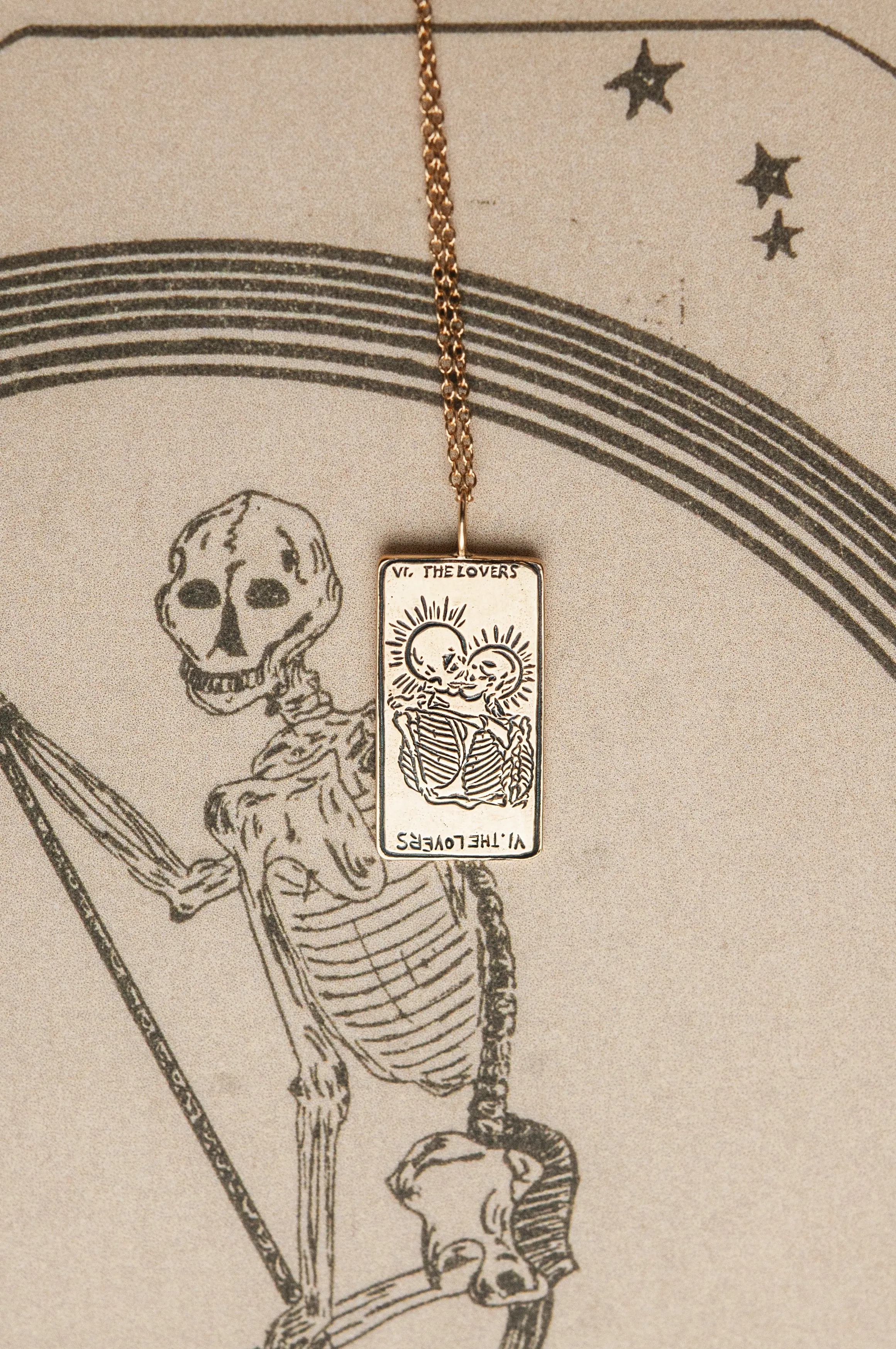 The Lovers Tarot Card II. Necklace