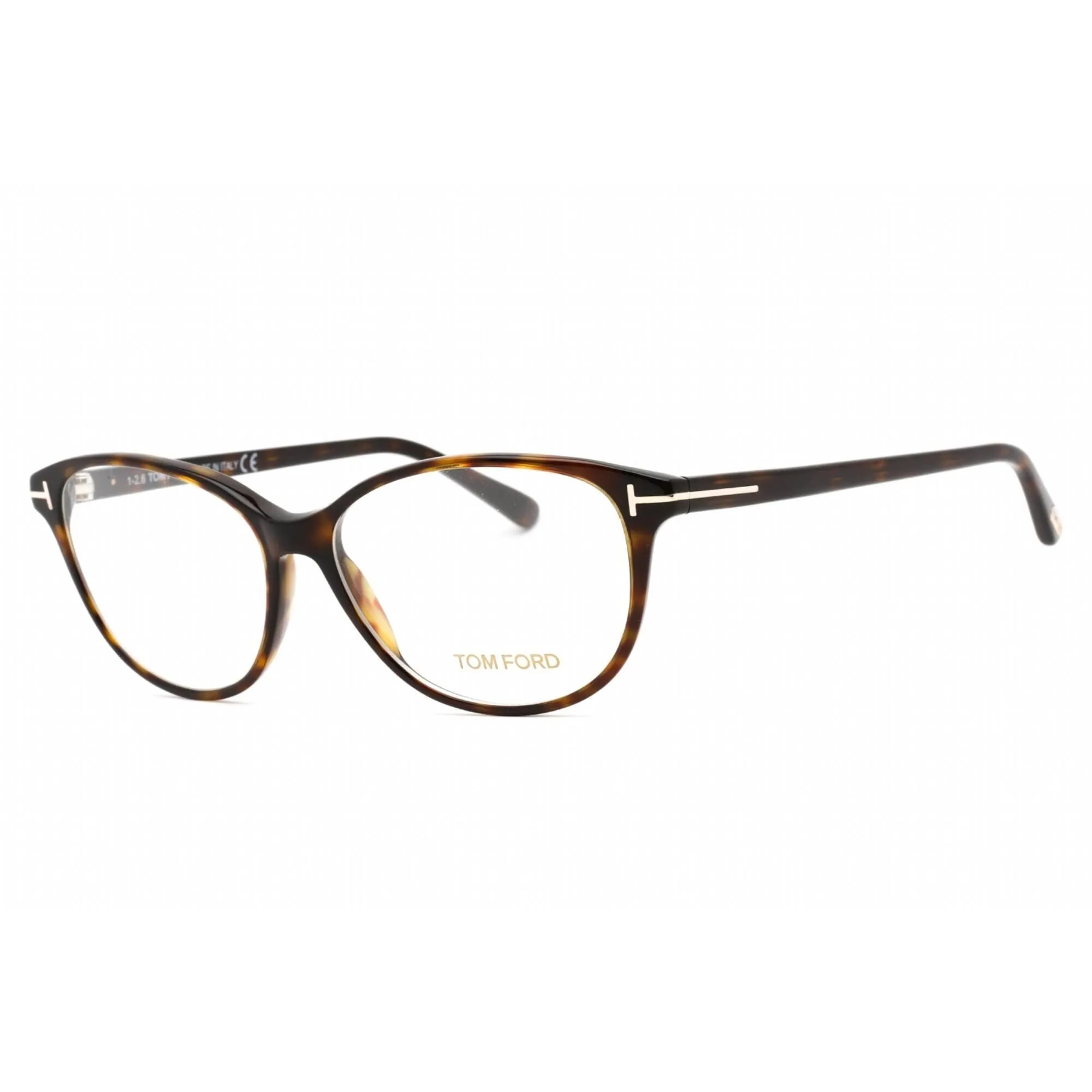 Tom Ford Women's Eyeglasses - Clear Lens Full Rim Dark Havana Frame | FT5421 052