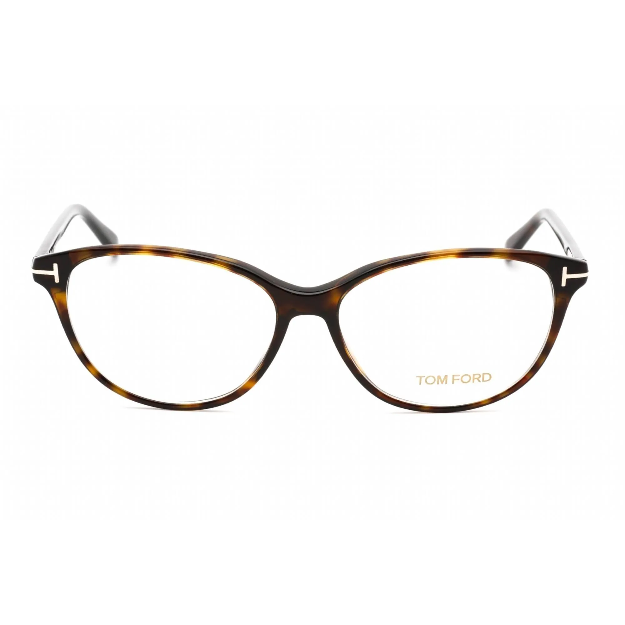 Tom Ford Women's Eyeglasses - Clear Lens Full Rim Dark Havana Frame | FT5421 052