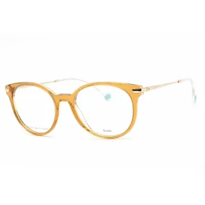 Tommy Hilfiger Women's Eyeglasses - Full Rim Ochre Plastic Round | TH 1821 0FMP 00
