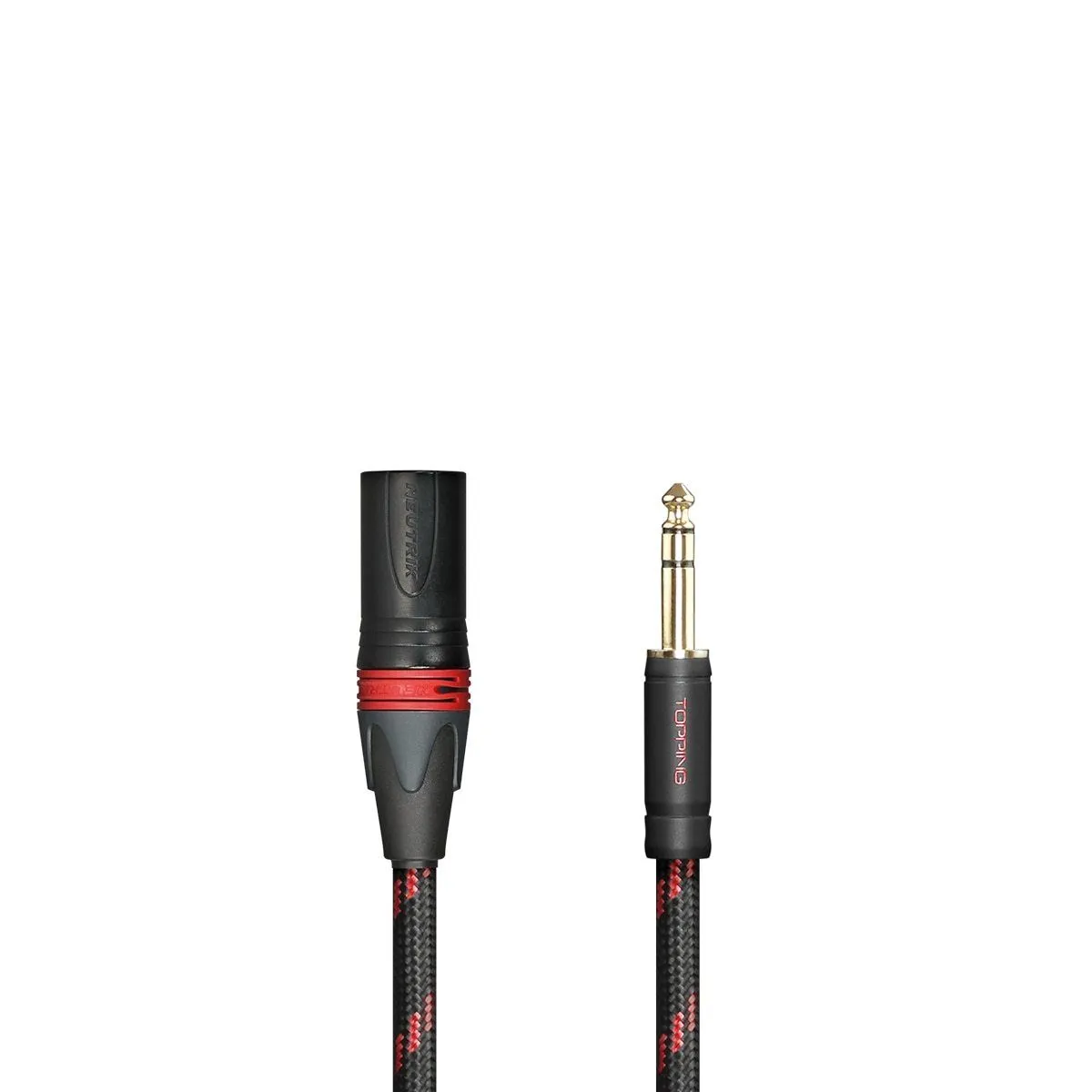 TOPPING TCT2 3-Pin Male XLR to 6.35mm TRS Balanced Copper Cable OCC (Pair)