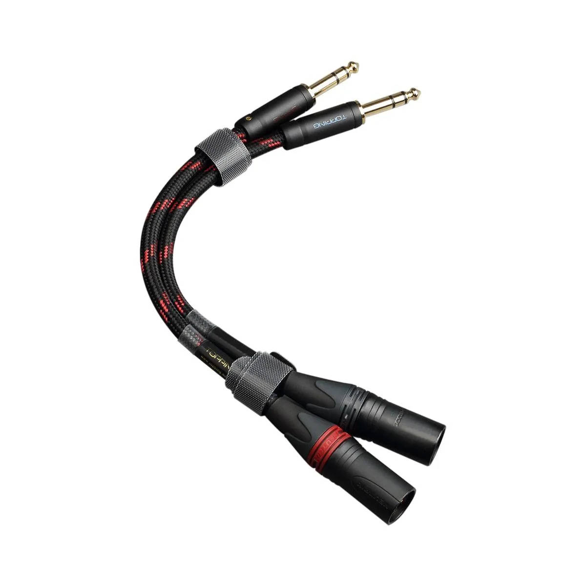 TOPPING TCT2 3-Pin Male XLR to 6.35mm TRS Balanced Copper Cable OCC (Pair)