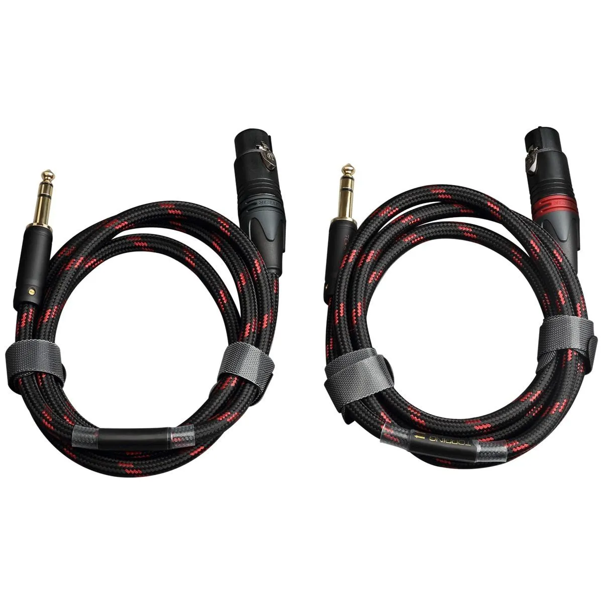 TOPPING TCT3 6.35mm TRS to 3-Pin Female XLR Balanced Copper Cable OCC (Pair)