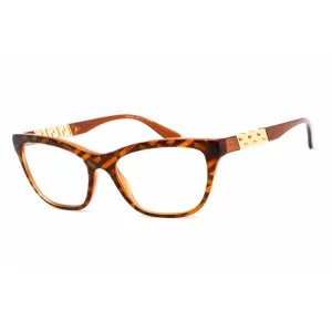 Versace Women's Eyeglasses - Havana Print Monogram Plastic Cat Eye | 0VE3318 5354