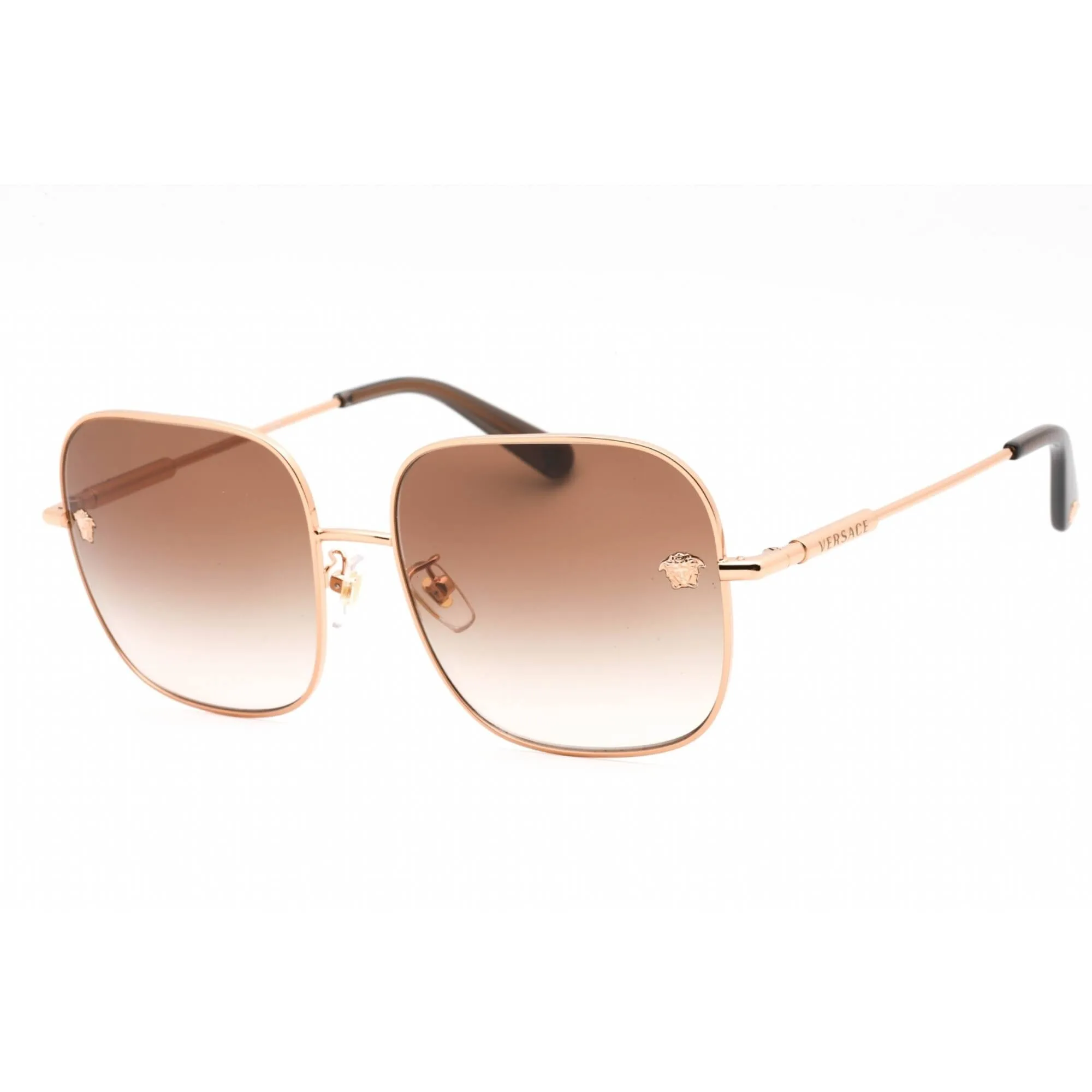 Versace Women's Sunglasses - Rose Gold Frame Brown Gradient Lens | 0VE2246D 141213