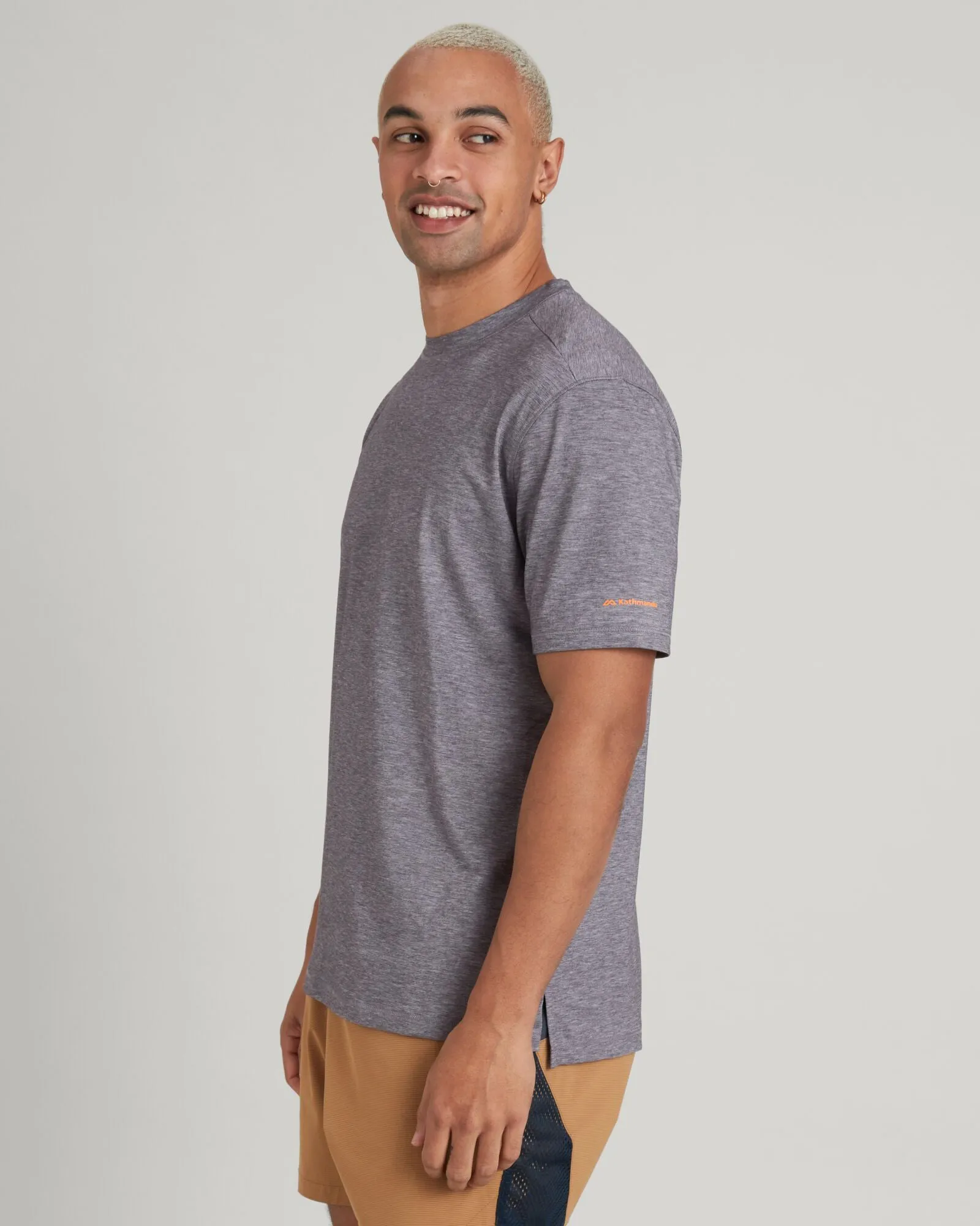 WELL.DER.NESS Go Men's Short Sleeve T-shirt - Light Quartz