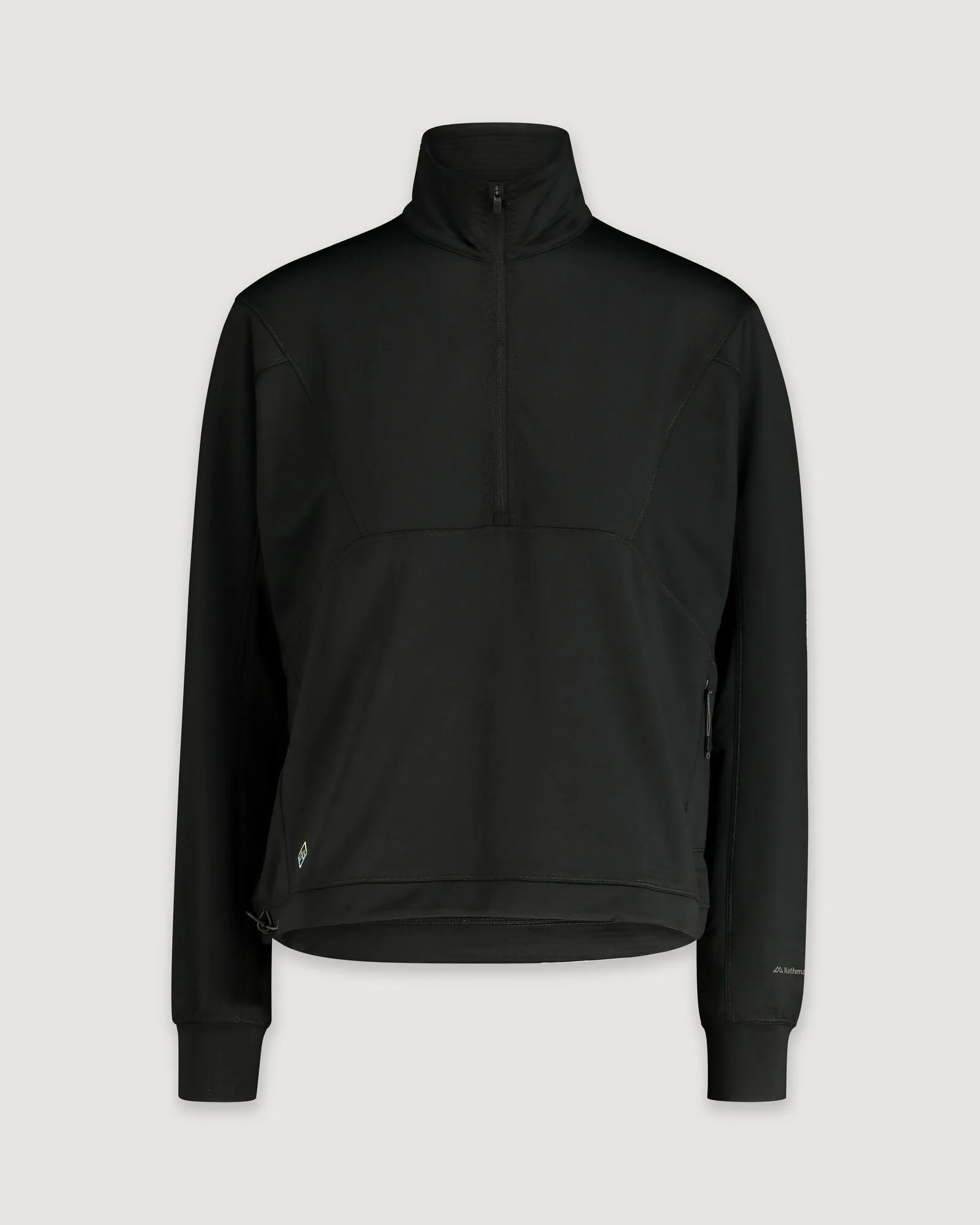 WELL.DER.NESS Play Women's Quarter Zip Pullover - Black Stingray