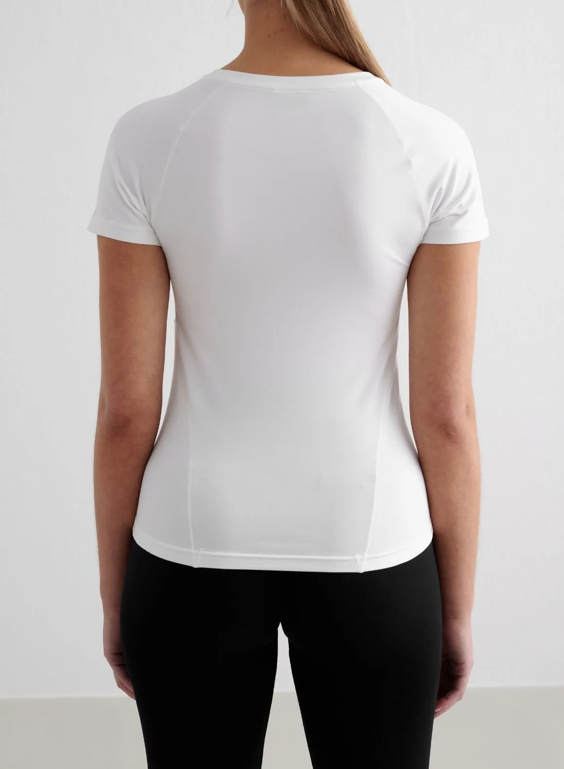 White Soft Basic Short Sleeve