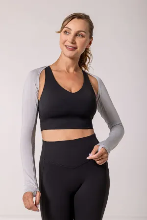 Women's Larix Shoulder Wrap UV Sleeves | Sleek Grey