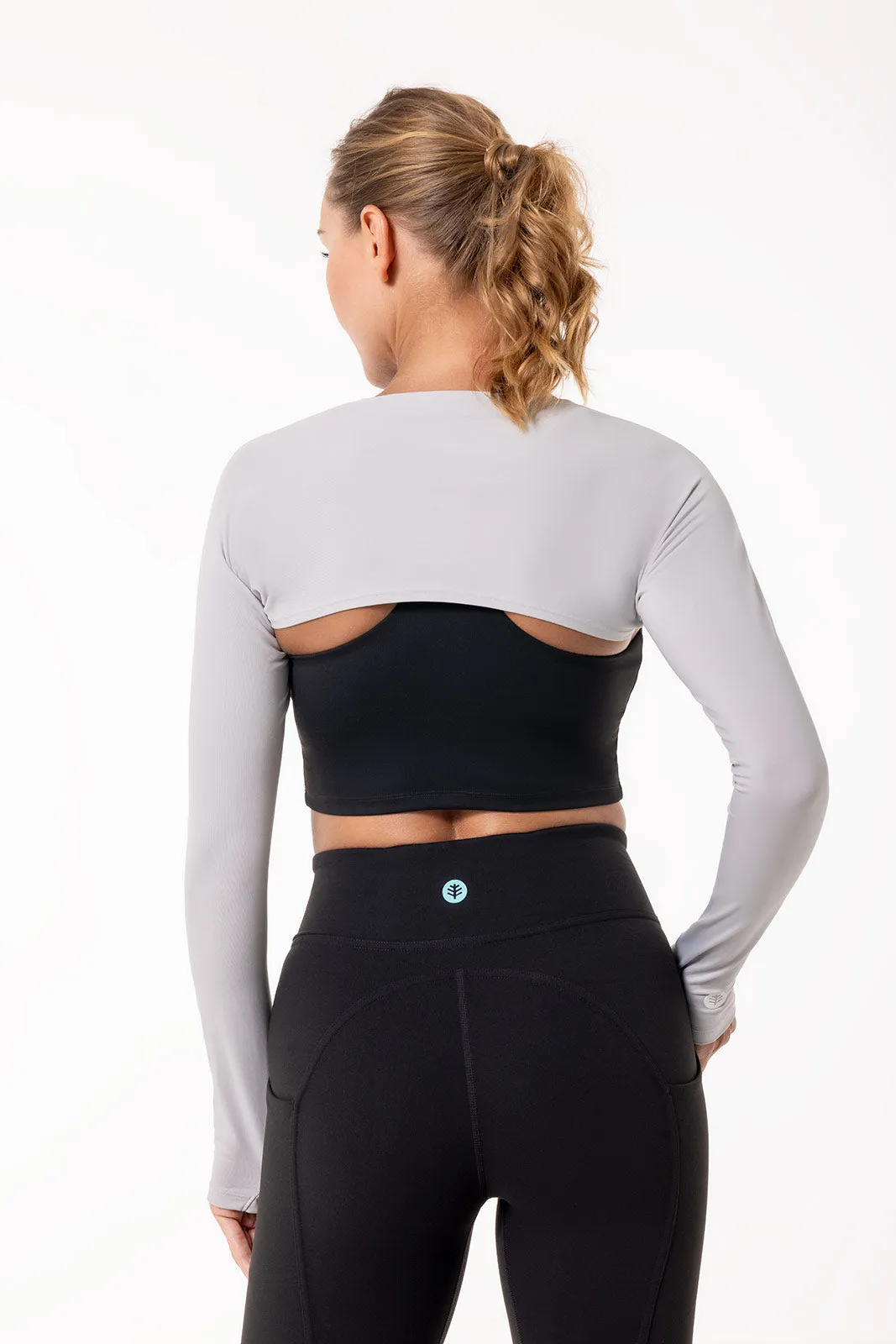 Women's Larix Shoulder Wrap UV Sleeves | Sleek Grey