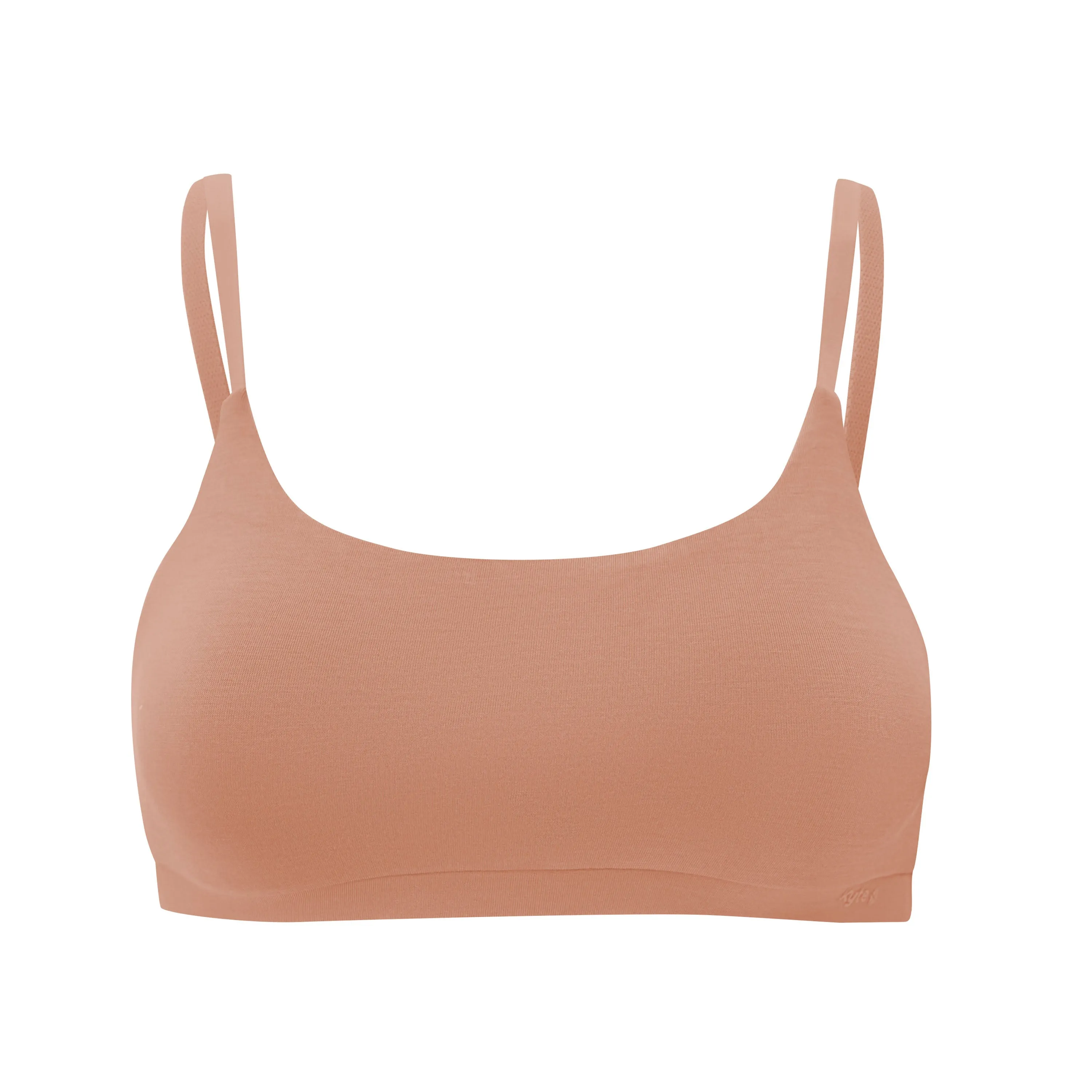 Women's Scoop Neck Bralette in Latte