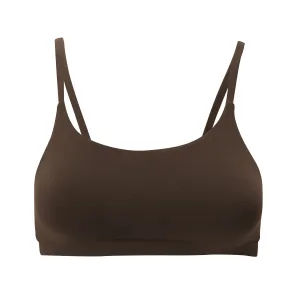 Women's Scoop Neck Bralette in Toffee